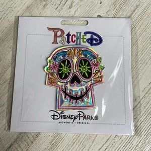🆓 w/Any $20+ Purchase NWT Disney Parks Patch Coco Sugar Skull Patch Shimmer